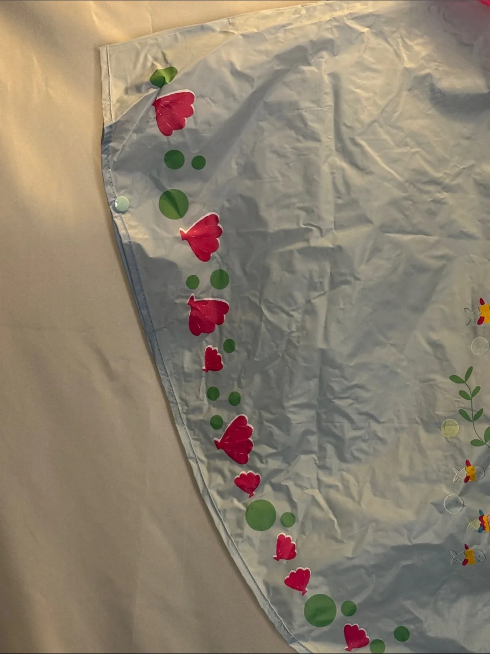 Kids Pink & Light Blue Mermaid Rain Poncho